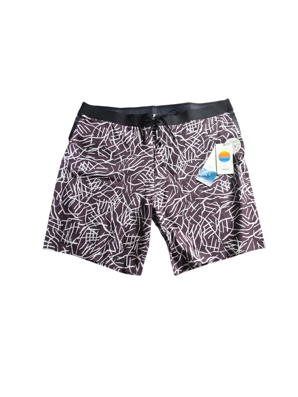 Vuori Men's Knox Boardshort Sangria Tide Size 38 NWT